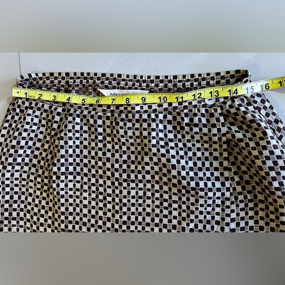 Melrose Floral Collectible Maxi Skirt 100% Silk stamp Two Buttons Vintage brown - Picture 9 of 16